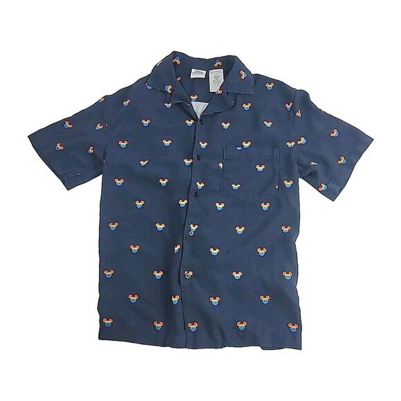 Disney Button Shirt Men's XL Mickey Mouse Pride Rainbow - Picture 2 of 10